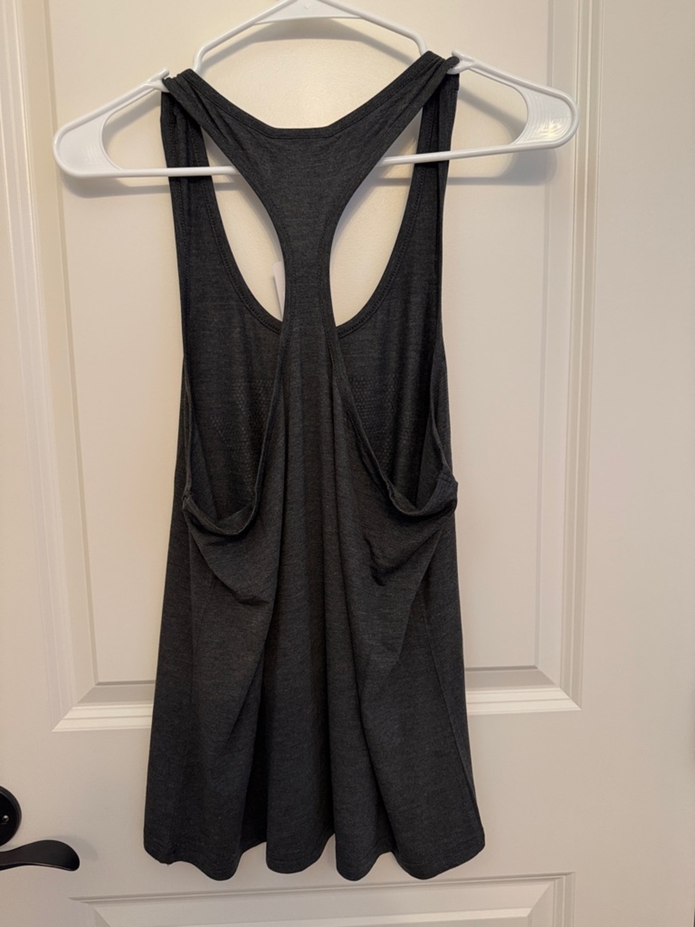 Black Racerback Tank with Subtle Front Motif‎ - Picture 4 of 4